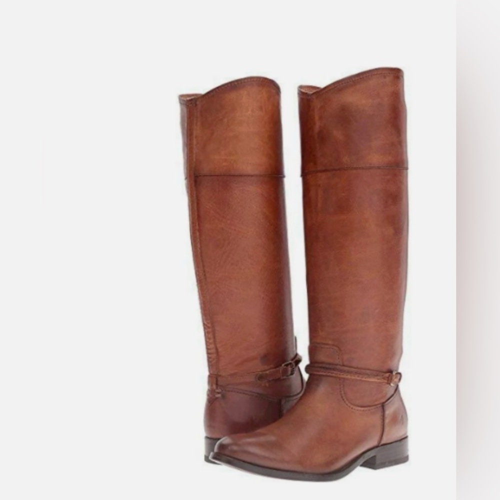 Frye Women's Cognac Tall Leather Riding Boots